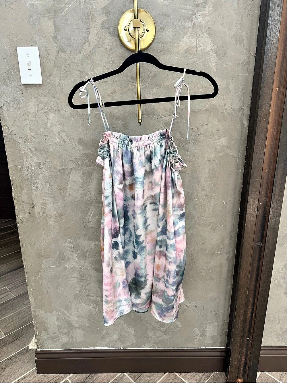 Show me your Mumu | Angel Mini Dress | Tie Dye Maxi Dress Pink & Blue Size Small